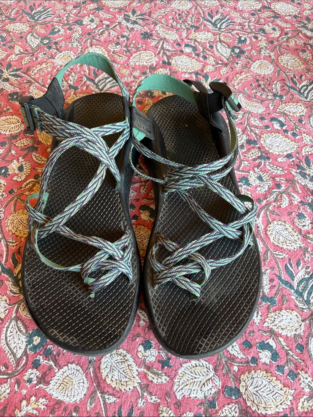Women’s Chaco Sandals with Teal Green Straps Womens 11
